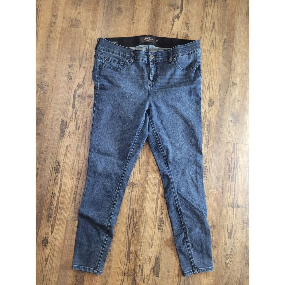 Torrid Jeans Womens 16R Blue Premium Bombshell Skinny High Rise Stretch Jeans